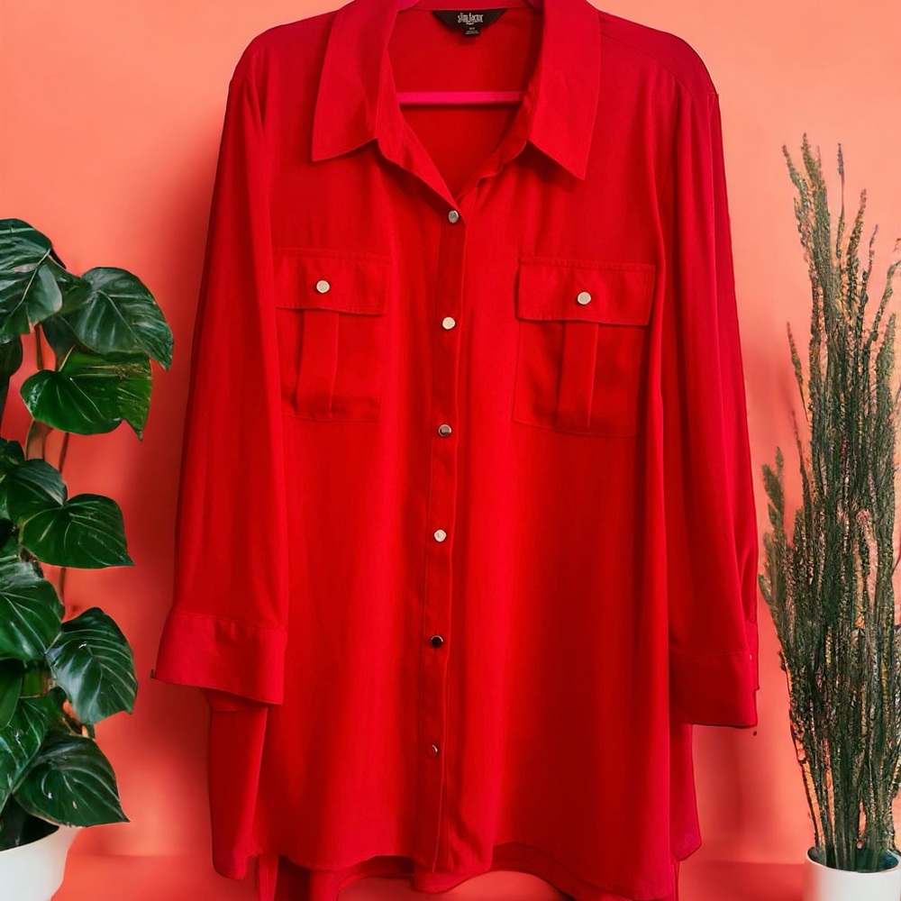 Investments - NWOT Red Blouse - 3X